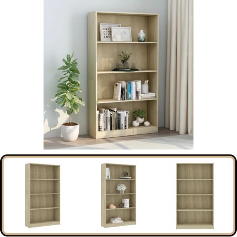 Étagère De Bureau En Bois à 2 Niveaux - Organiseur Empilable Réglable - 40x19x19 Cm Et 19x19x19 Cm - Style Rustique