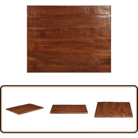 VidaXL Dessus De Table 90x70x3,8 Cm Rectangulaire Bois Massif Manguier