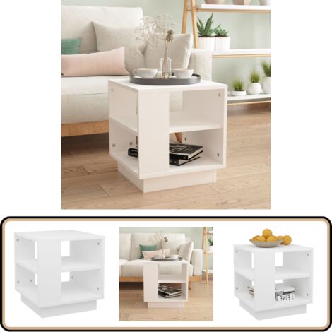 Table Basse Vintage Blanc – Palazzo INT – 120 Cm – Neuf Sous Emballage
