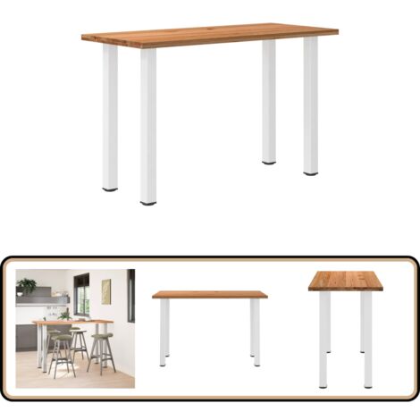 Table De Bar Jardin 120x55x110 Cm - Résine Tressée Noir | Table Haute Extérieur Pour Terrasse