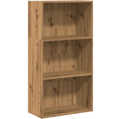 VidaXL Bibliothèque Chêne Noir 97,5x29,5x100 Cm - Étagère à Livres 8 Compartiments Bois D'Ingénierie