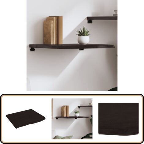 Étagères En Chêne Massif Fait Main – Style Rustique – Supports En Fonte – Fabriqué UK