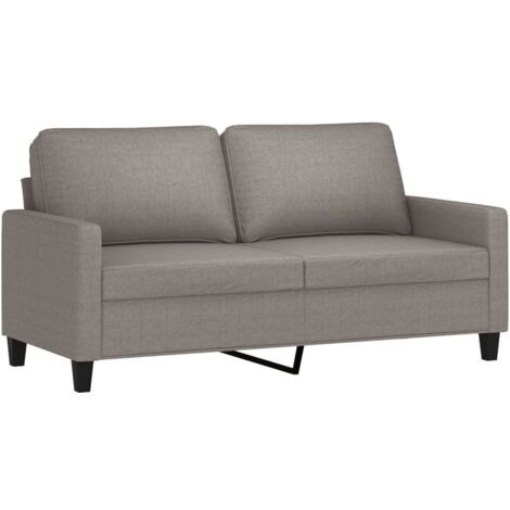 Canapé 2 Places Taupe En Tissu VidaXL - Dimensions 176x76.5x74.5 Cm - Confortable Et Stable - Montage Nécessaire