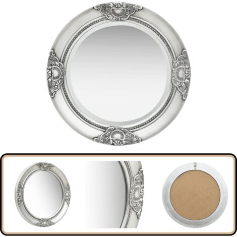 Grand Miroir Mural Baroque – Style Ancien – Cadre Doré Antique – 80x60 Cm – Déco Intérieure
