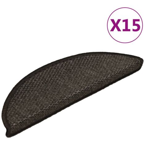 Tapis D'escalier Autocollants Noirs – Lot De 15, 56x17x3 Cm