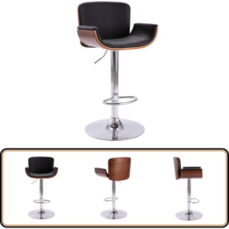 Tabouret De Bar Haut Avec Siège En Cuir Artificiel Et Structure Acier Chromé - Marque VidaXL