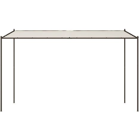 VidaXL Auvent Taupe 2x2,3m - Belvédère Jardin Résistant Eau Acier, Tente Réception Extérieure