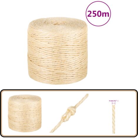 Corde Sisal 8Mm, 50M Corde Arbre À Chat Rechange, Corde Griffoir Chat Corde Sisal 8Mm, 50M Corde Arbre À Chat Rechange, Corde Griffoir Chat