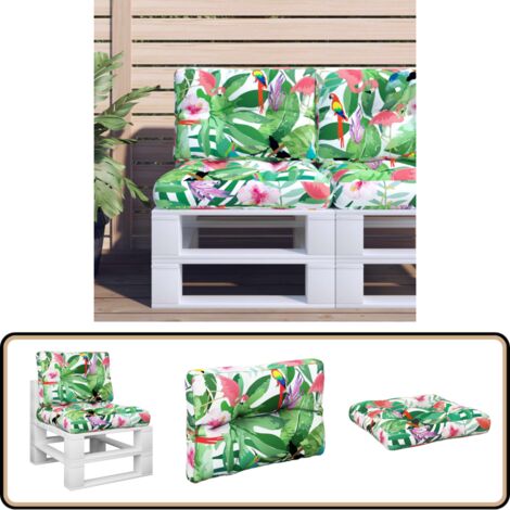 Lot De 2 Coussins De Siège Touffetés Pour Intérieur Et Extérieur - En Forme De U - Pour Chaise En Osier, Meubles De Terrasse, Salle à Manger - Bleu - 48 X 48 Cm