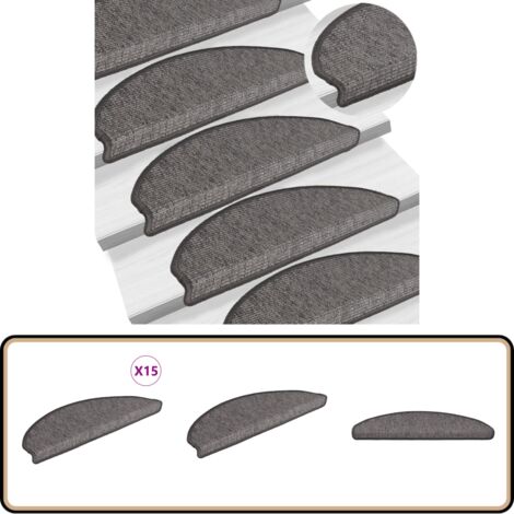 Lot De 15 Tapis D'escalier Antidérapants Intérieurs - Couleur Beige - Marque Uxcell - Neuf