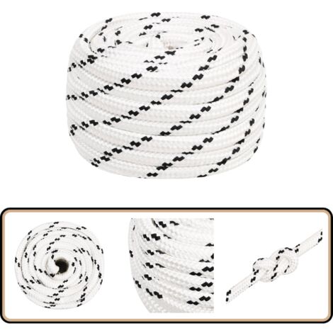 Corde Marine Flottante 6mm - Haute Résistance 550KG - Réfléchissante, Longueurs 10/20/30/50m - Pour Bateau, Camping, Pêche, Amarrage