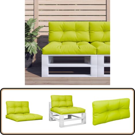 Lot De 2 Coussins De Palette Pour Extérieur - Tissu Gris Foncé, Résistant Aux UV - Pour Balcon, Terrasse, Jardin - 10