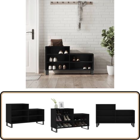 Meuble à chaussures vidaXL Armoire à chaussures sonoma gris 100x42x60 cm bois d ingénierie