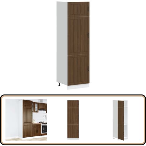 Armoire De Cuisine Lucca Chêne Bois Ingénierie