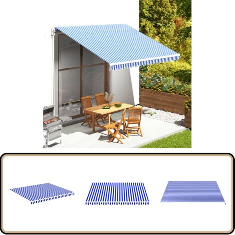 Tidyard Tissu De Remplacement Pour Auvent Tissu De Rechange Pour Store Toile D'auvent Store