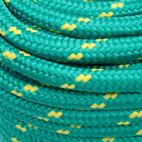 Corde D'Amarrage Marine En Polypropylène Vert - 8 Mm De Diamètre, 25 M De Longueur - Pour Bateau, Camping, Général
