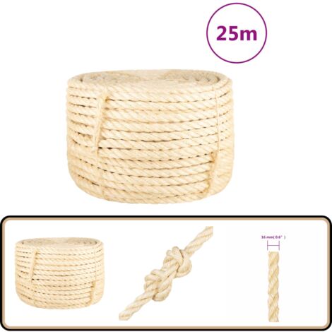 Aoneky Corde De Jute 20/25/30/40 Mm - Corde De Chanvre Épaisse En Fibres Naturelles Pour Jardin