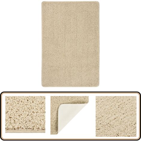Tapis Shaggy Blanc 160x200 Cm Calore - Doux Et Antidérapant Pour