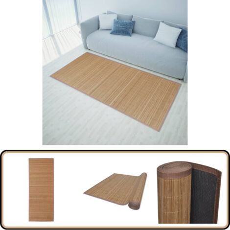 Tapis En Bambou Carrés Et Ronds