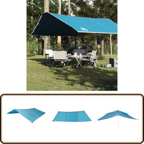 Bâche De Camping Multifonction VidaXL – Taffetas PU Imperméable – Tapis De Sol Ou Toit – Légère & Portable