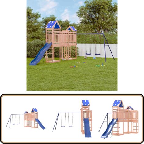 Kissmii Kit Accessoires Aire De Jeu Extérieur Enfant, Volant Pirate + Télescope + Poignées, Pour Cabane Jardin Bateau Aventure