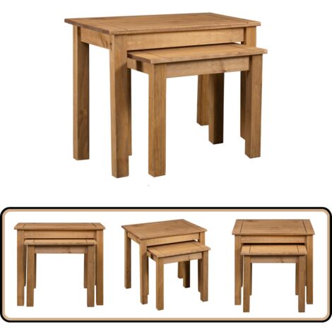 Tables basses gigognes 2 pcs Bois d'acacia massif