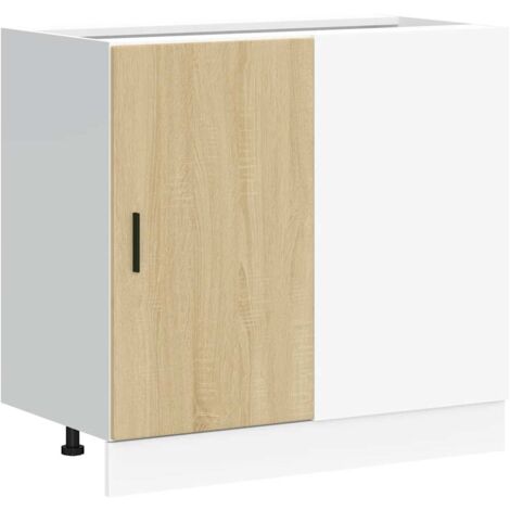 Mobilier de Cuisine-Meuble bas du lavabo - Lyon - chêne sonoma bois d Mobilier de Cuisine-Meuble bas du lavabo - Lyon - chêne sonoma bois d