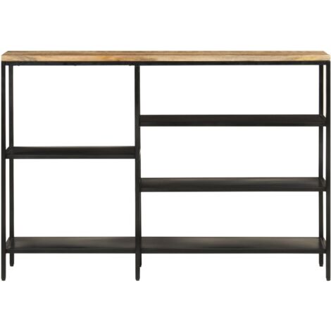 Table Console 110cm Bois De Manguier Massif VidaXL - Bout De Canapé Élégant Marron