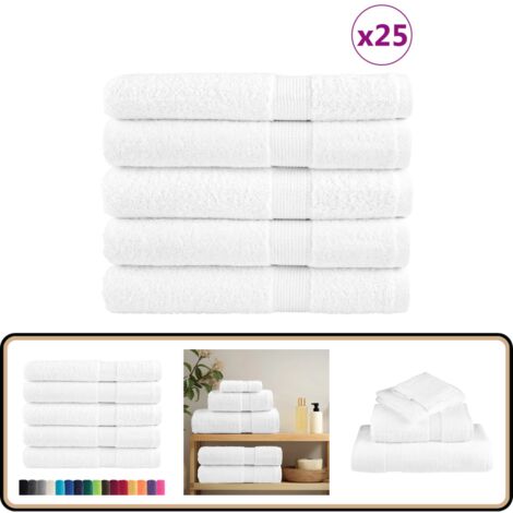 Serviette De Bain Motif Vache Marron Et Blanc - Coton Et Polyester, 76x38 Cm, Légère Et Absorbante