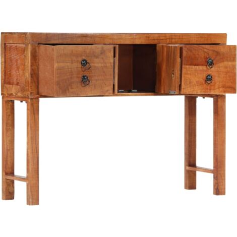 Table console 120x32x80 cm bois massif d'acacia - Table Basse - Meuble ...