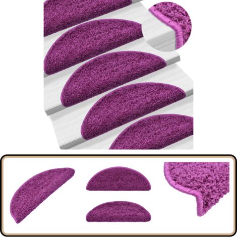 COSY HOMEER Tapis Escalier 70 X 22 Cm (4 Pièces), Moquette Escalier Antidérapant Avec Dos En TPE, Marchettes D'Escalier Lavable En Machine, Idéal Pour Enfants, Personnes Âgées Et Animaux