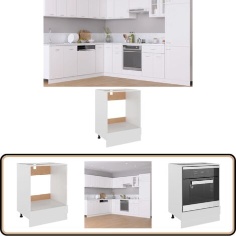 Armoire à Four Chêne Sonoma 60x46x81,5 Cm Aggloméré | Leroy Merlin