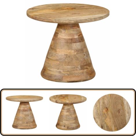 Table D'appoint De Jardin En Teck Massif - 43x36x40 Cm - Surface à Lattes, Finition Huilée - Pour Balcon, Terrasse, Patio - 5