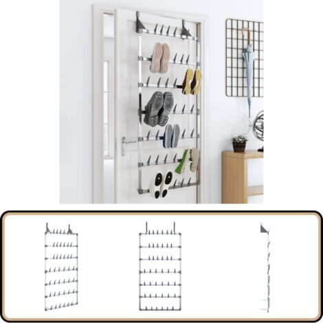 Étagère Suspendue IXTIX 10 Niveaux - Rangement Chaussures Pliable - Pour Placard, Armoire