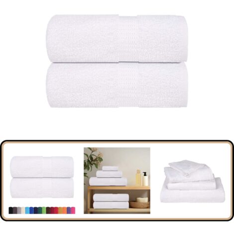 Lot Serviettes Coton 30x50cm Lot De 20 Serviettes Invités Betz 30x50 Cm - 100% Coton éponge, Couleur Bleu Foncé