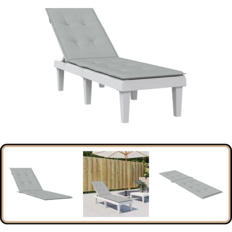 Coussin De Chaise Longue Classique 48x125 Cm - Intérieur Extérieur Jardin Terrasse