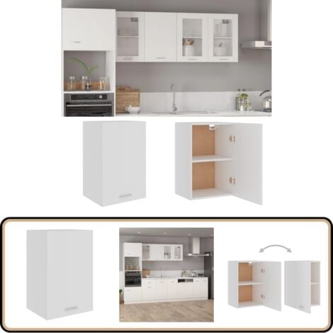 Armoire Suspendue Blanc 60x31x60 Cm Aggloméré Vi