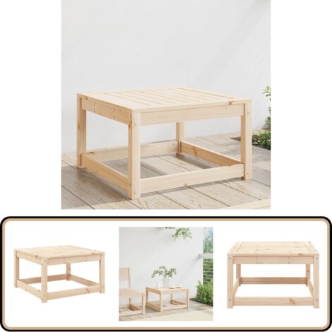 2 Tables Palette De Jardin En Pin Imprégné Gris - 60x62x37 Cm, Modulables, Pour Terrasse Ou Salon Extérieur - 3