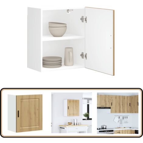 vidaXL Armoire de cuisine Porto chêne artisanal bois d'ingénierie | vidaXL .ch