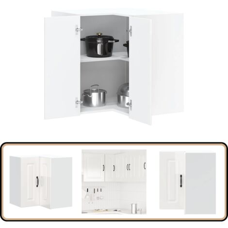 vidaXL Armoire murale d'angle de cuisine Kalmar chêne marron