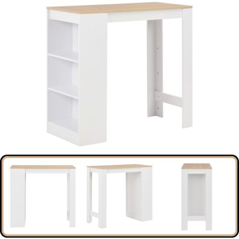 Vicco table de bricolage Iva, Blanc, 95.5x80cm dépliable, 4 tiroirs