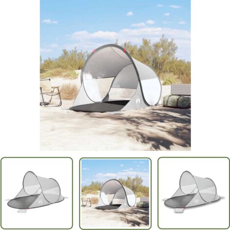 Tente De Plage Pop-Up Zootop 1-2 Personnes - Ultra Légère, Anti-UV, Avec Poche Téléphone