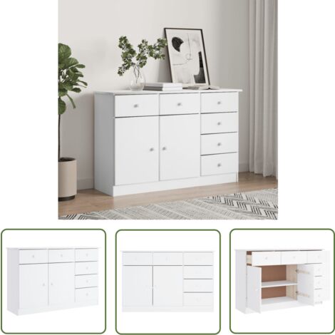 Maison Exclusive - Commode ALTA 112x35x73 cm bois massif de pin | Leroy Merlin