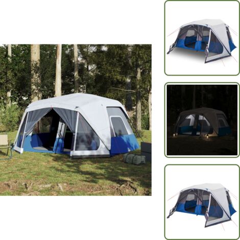 Grande Tente Familiale 8-10 Personnes, Imperméable, Avec Fenêtres Moustiquaires - NEUVE