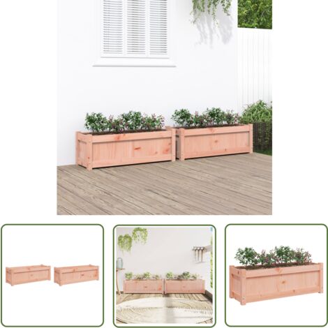 Échelle à Plantes En Bois Recyclé - 110cm De Haut - Avec 2 Jardinières Intégrées - Style Rustique