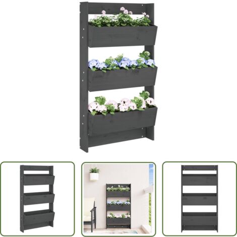 Living Jardinière Vertikaler Wandpflanzkasten – 1x1 M, 24 Taschen, Für Außenbereich, Grün