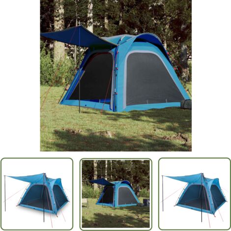 Tente de voiture bleue imperméable - Cadre de tonnelle en polyester