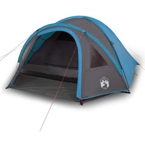 Tente De Camping 5 Personnes VidaXL, Bleue, Imperméable - Neuve Sous Emballage