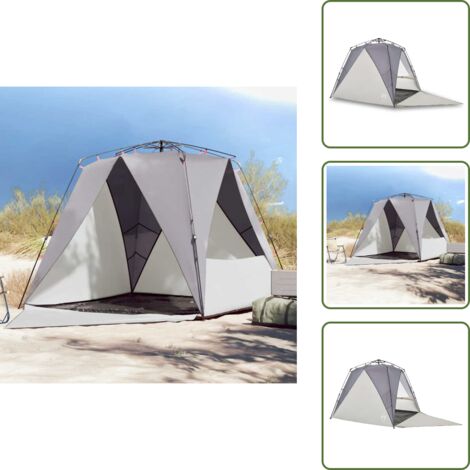 Tente De Plage NXONE 2-3 Personnes UV - L'abri Parasol Vert Menthe, Compact !
