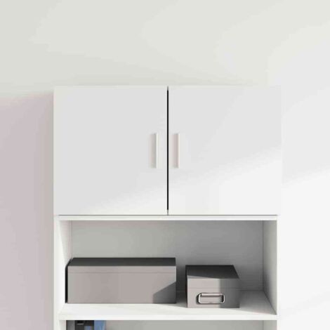 Armoire Murale Blanche VidaXL - 50x42.5x40 Cm En Bois D'ingénierie | Porte Ouvrable à Gauche Ou à Droite, Charge Max 60 Kg